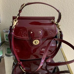 Coach patent leather handbag